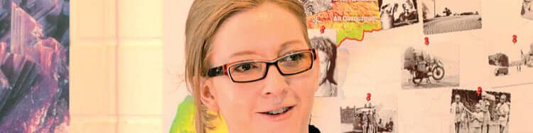Unser Museum ist wieder geöffnet. Ab sofort können wieder Führungen gebucht werden. Anne Tönsmann freut sich darauf.