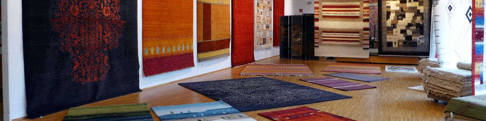 Nepal Teppiche in unterschiedlichen Formen, Größen und Qualitäten. In unserer Ausstellung.